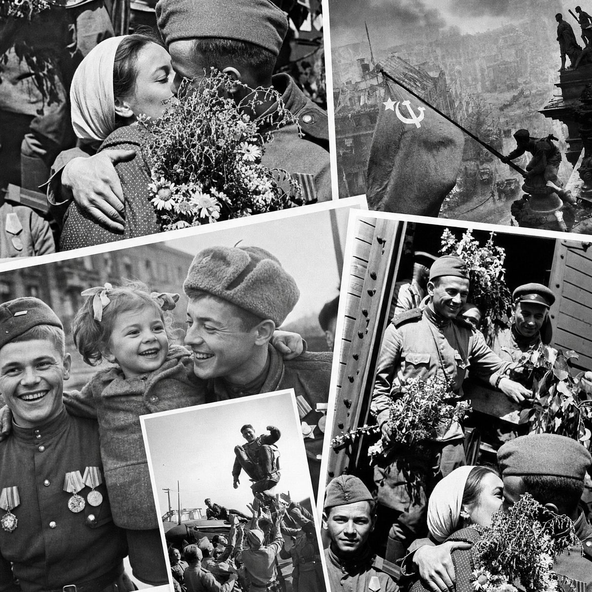 AI-коллаж в стиле «Патриотический»
