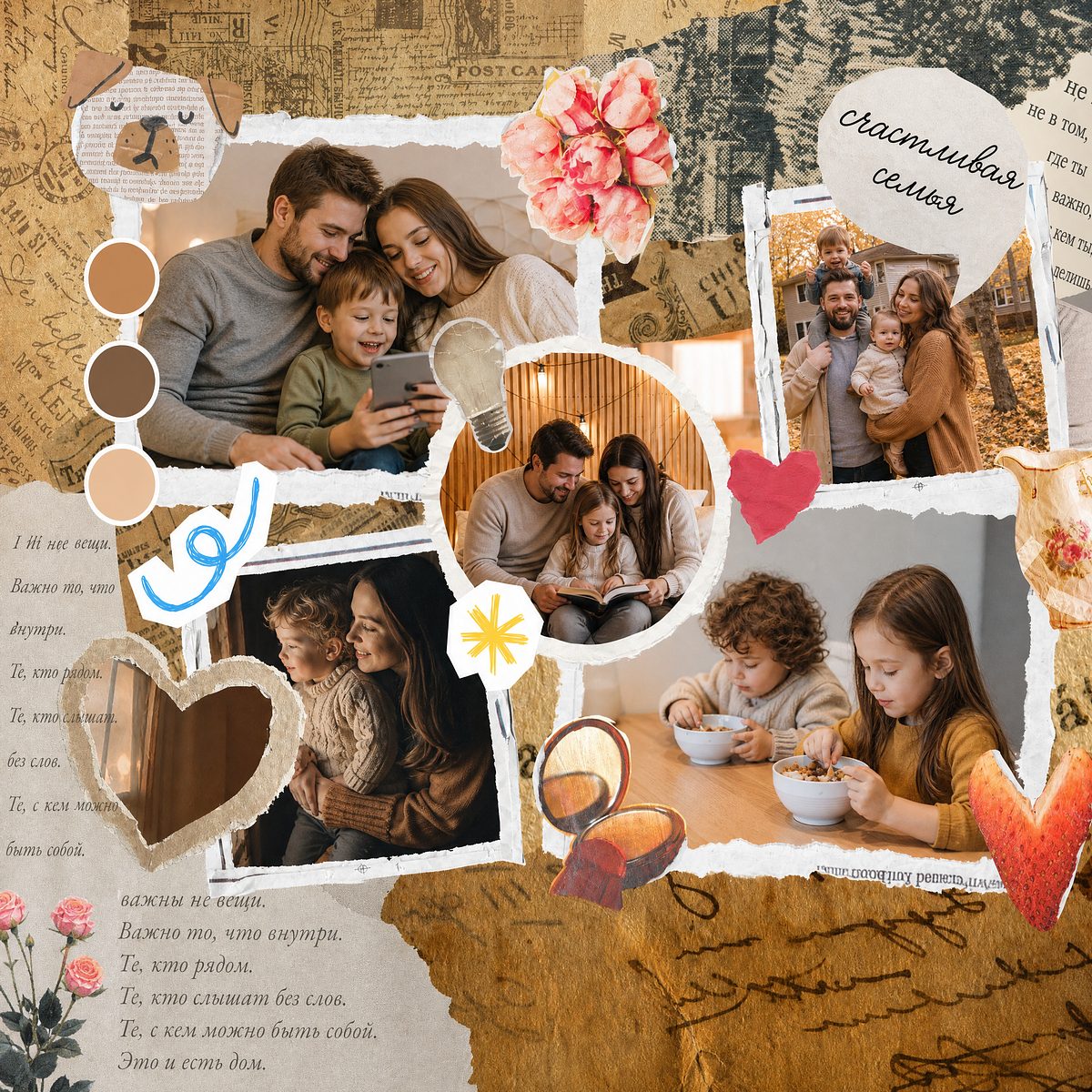 AI-коллаж в стиле «Детский»