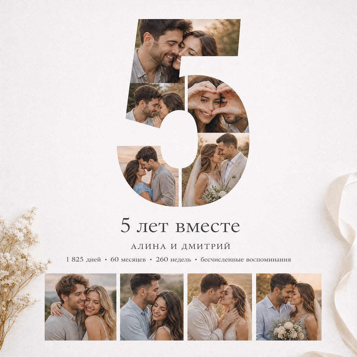 AI-коллаж в стиле «Романтический»