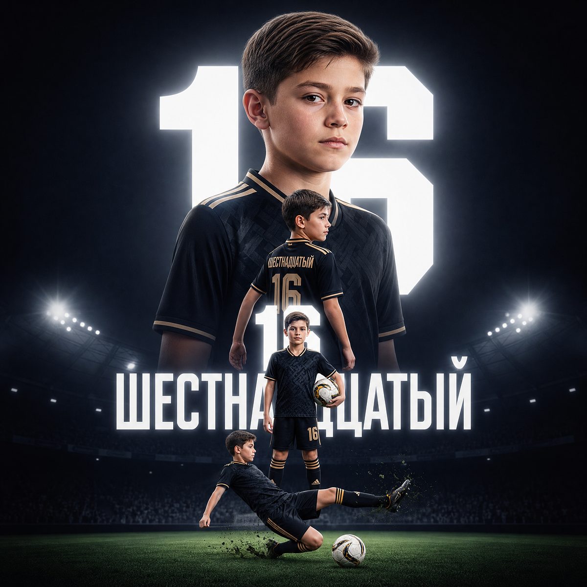 AI-коллаж в стиле «Спорт»
