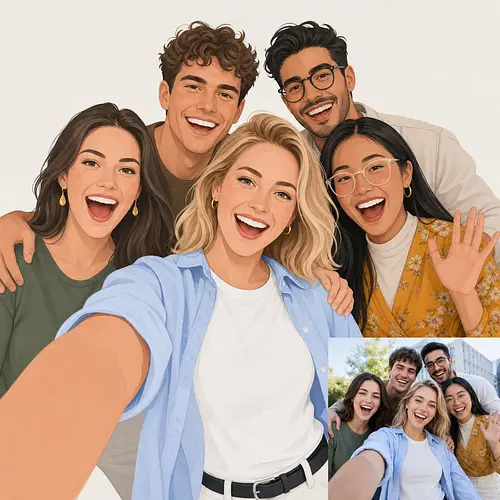 Пример AI-коллажа