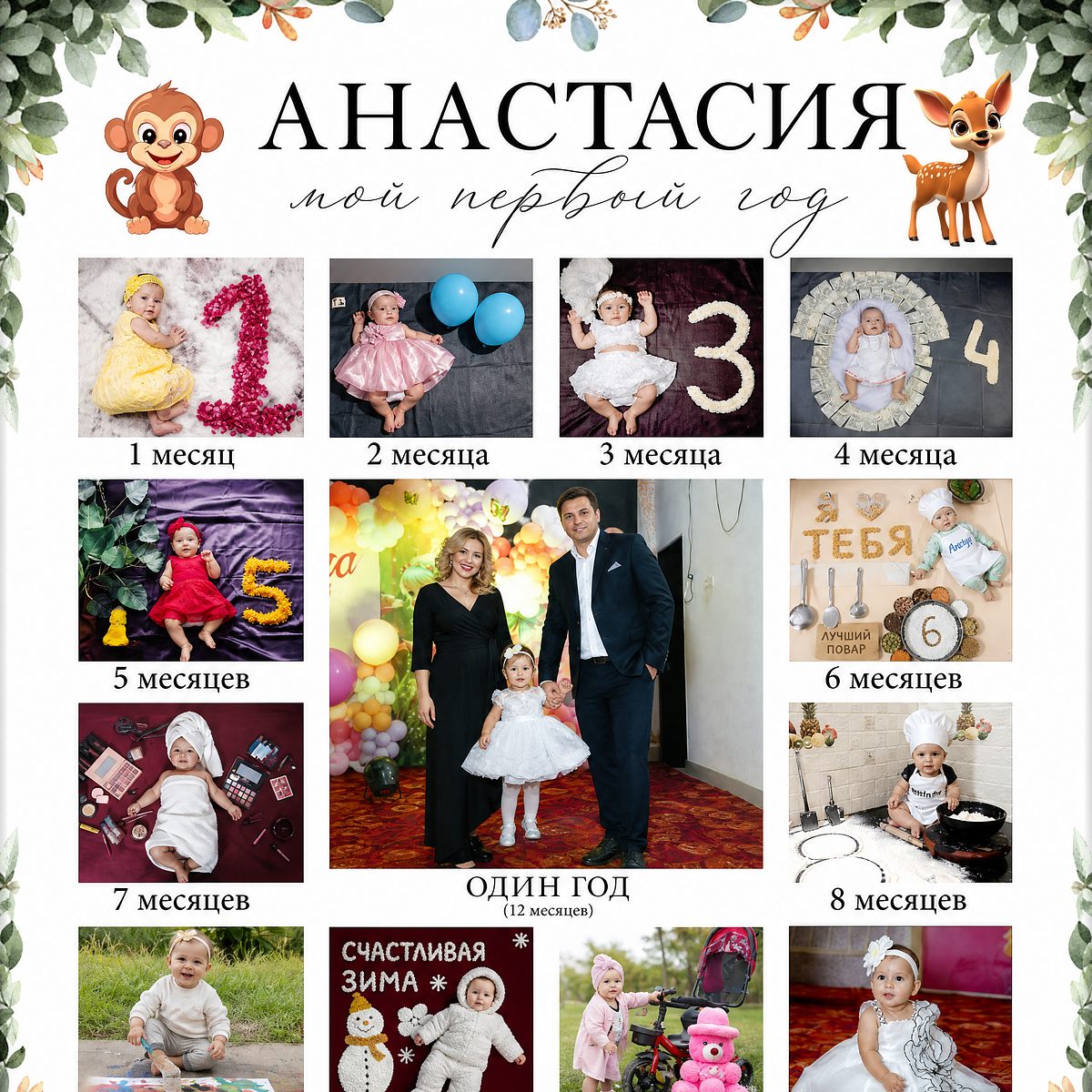 AI-коллаж в стиле «Годик»